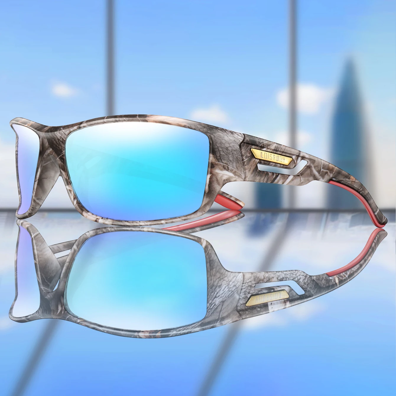 Polarized Fishing Sunglasses Men Camo Military Style Festival Gifts UV400 For Cycling Riding, Running, Fishing And Driving image 6