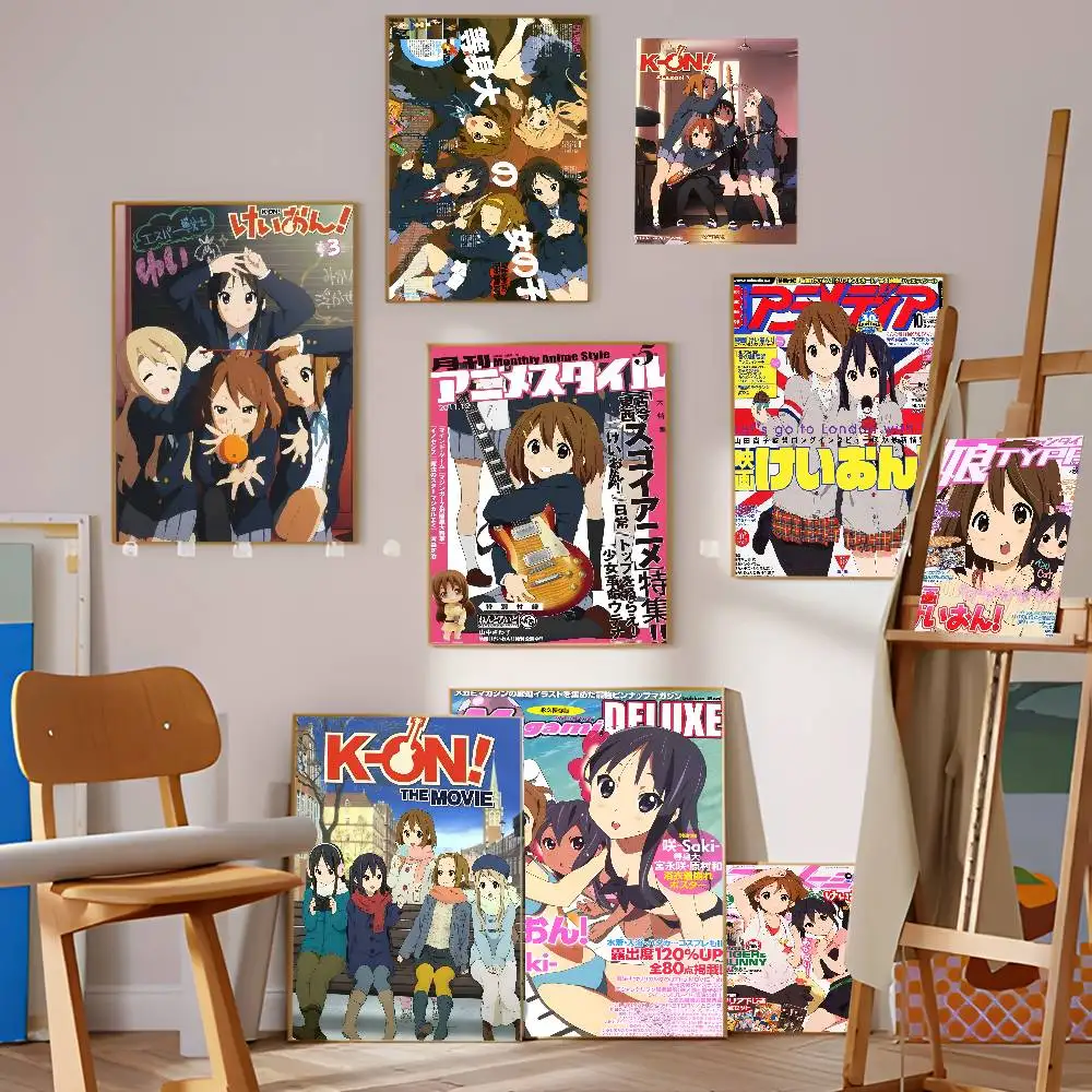 K-On أنيمي خمر الملصقات لزجة خمر غرفة المنزل بار مقهى ديكور Kawaii غرفة ديكور