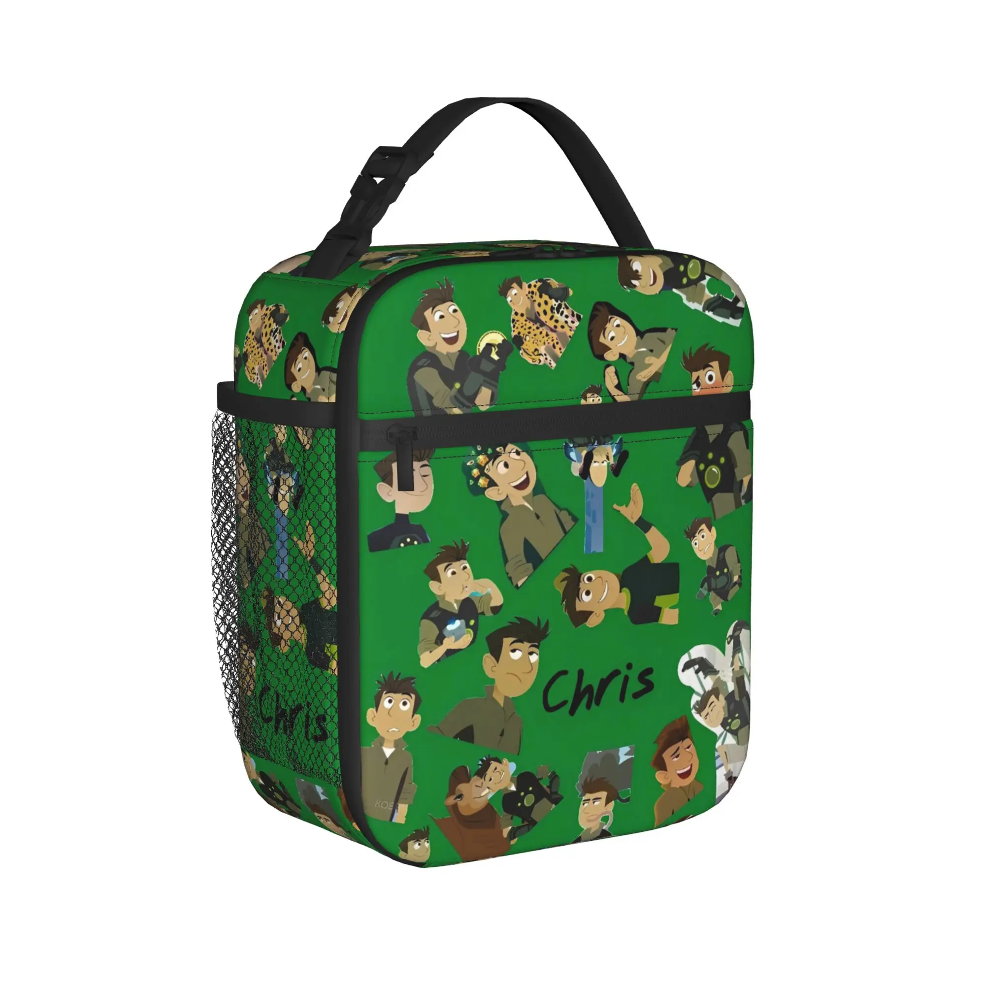 Wild Kratts Martin Kratt Lunch Bag For Child  Print Lunch Box Fun Picnic Cooler Bag Portable Oxford Tote Food Bags