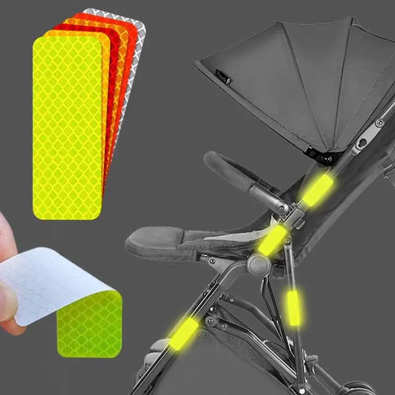 

Car Electric Scooter Safety Reflective Warning Strip Baby Stroller Anti-collision Reflective Sticker Night Reflective Sticker