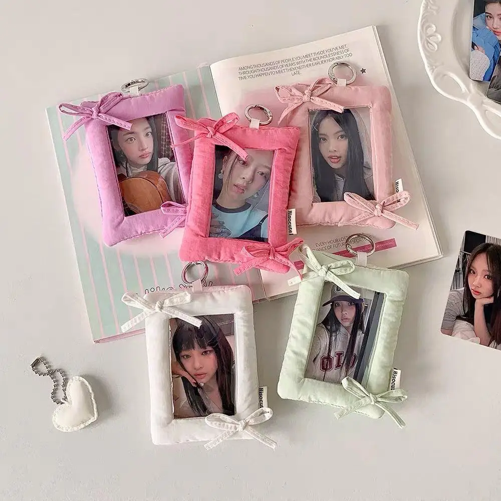 3-Inch Mini Pillow Card Holder Photo Card Case Korean Style Protective Case Display Package Pendant Cute Protective Card Sleeve