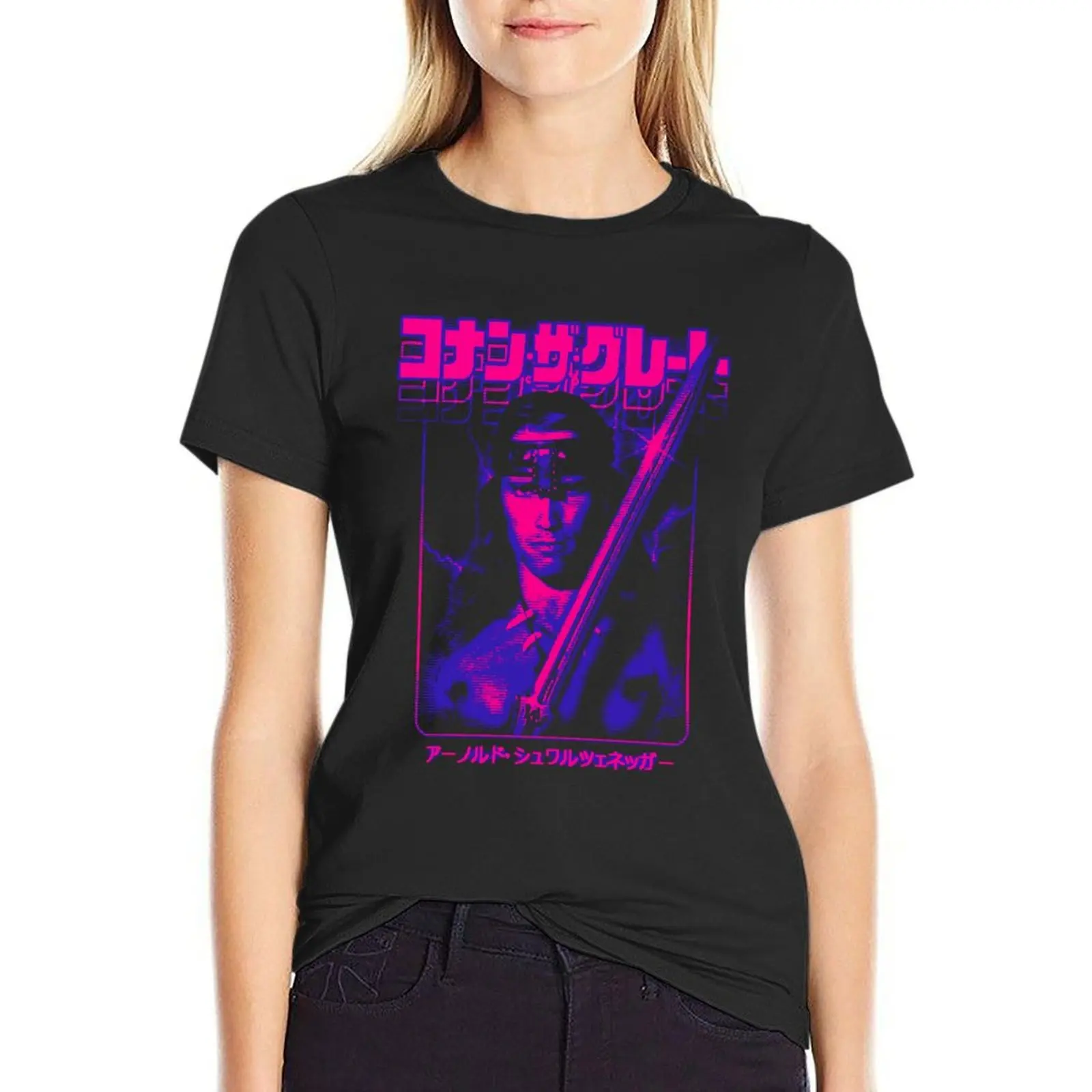 

Conan the Barbarian T-shirt graphics animal print shirt for girls vintage clothes spring clothes Women 2024