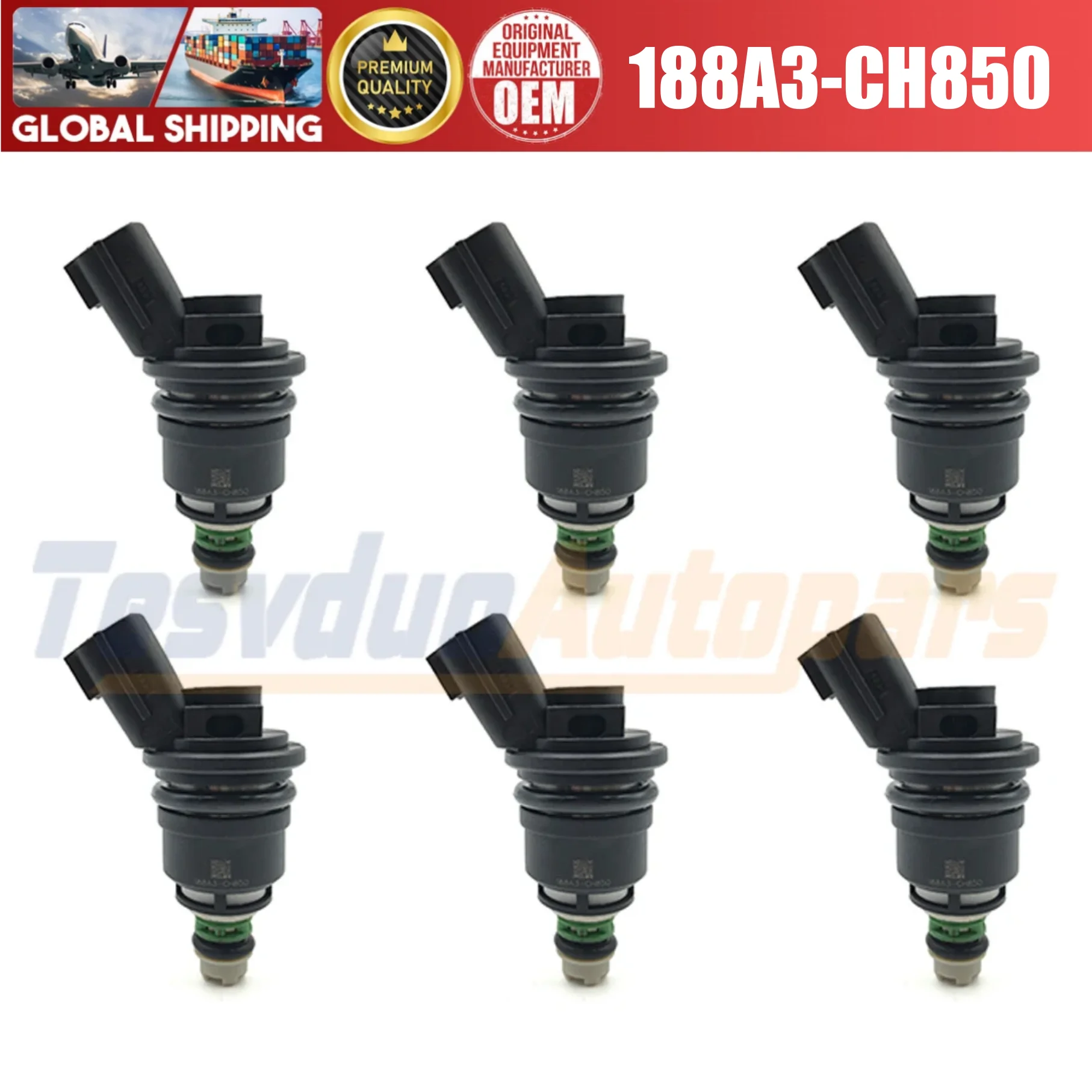 

6 шт., топливные форсунки высокой производительности расхода 850 куб.см, подходят для Nissan SKYLINE RB25DET 300ZX, соответствующие E85 96 фунтов