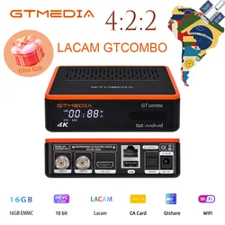 GTMEDIA-Dispositivo de TV inteligente Lacam GT COMBO, decodificador con Android 9,0, DVB-S/S2/S2X,DVB + T/T2/Cable/ATSC-C(J. 83b)/ISDBT, 4K, Android BOX 4:2:2, 2 + 16GB