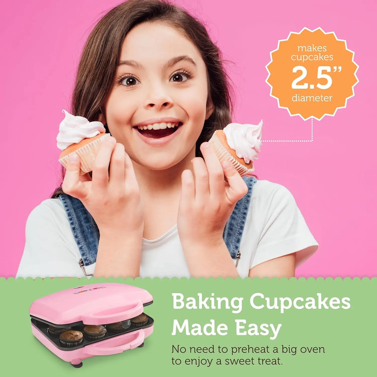 Full Size Cupcake Maker, Pink