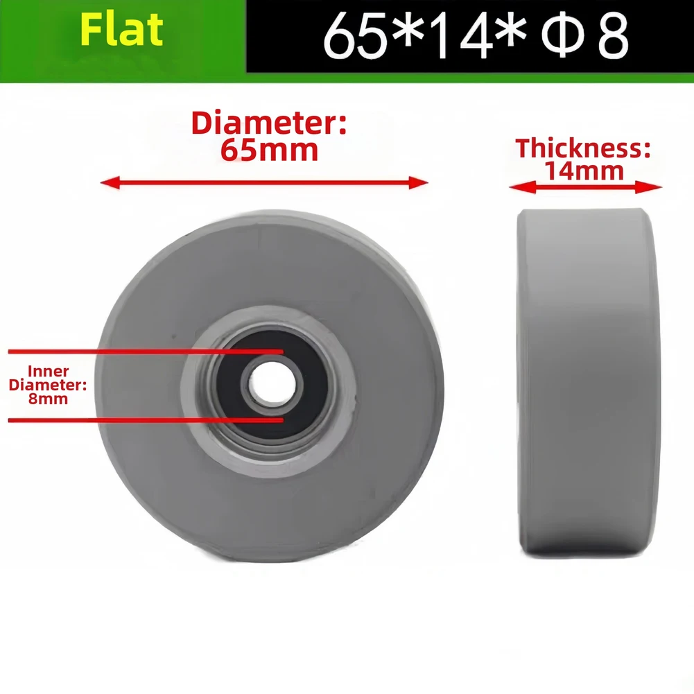 Integrated Bearing Rubber Press Wheel Workshop DIY Projects Bearing Integration Compact Dimensions Easy Installation