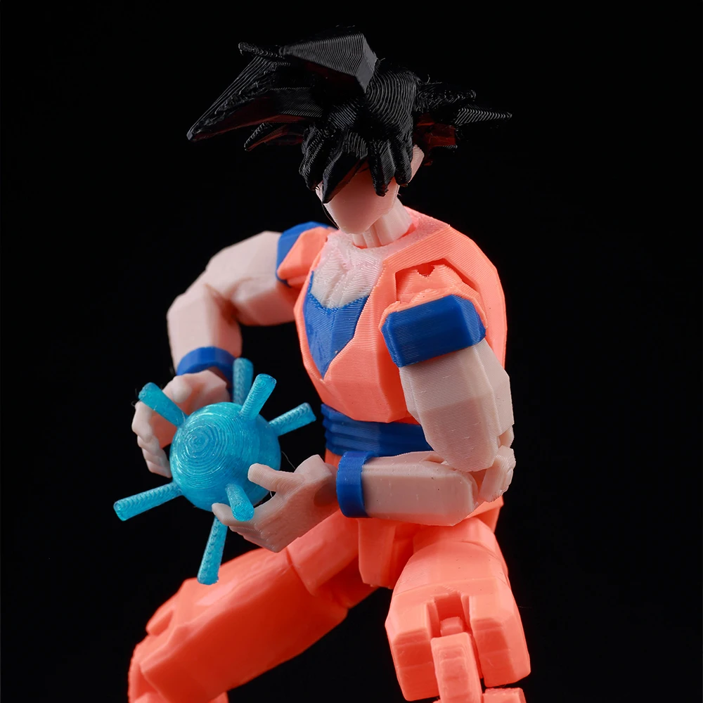 9L3D personajes de Anime impresos Lucky Dummy 13 figuras de acción Dragon Ball Son Goku maniquí de juguete móvil multiarticulado Shapeshift