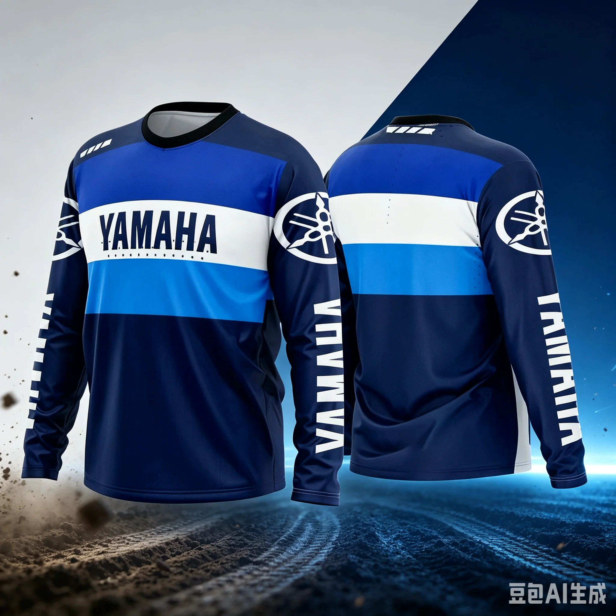2027 Hot YAMAHA Men Women Motorcycle Riding Suit Loose Breathable Quick Drying Off-Road Racing Suit Long Sleeved Sports Tee