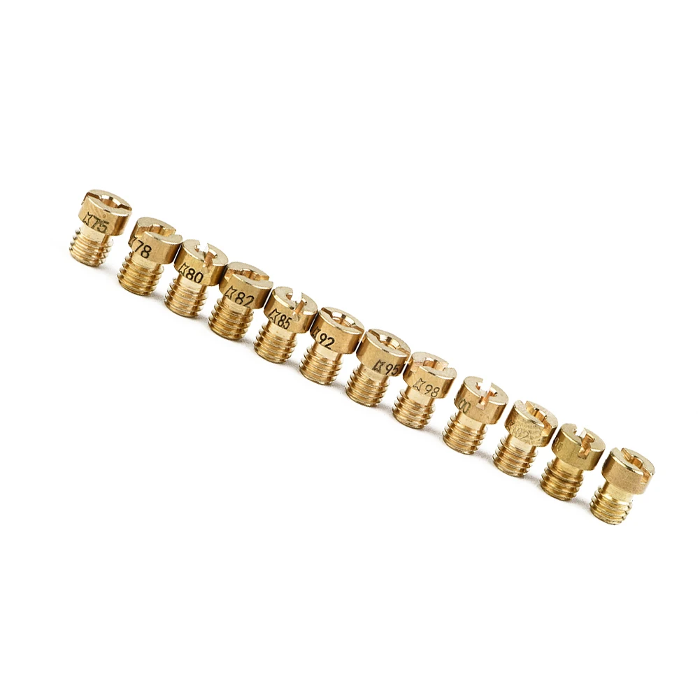Long for service Life Carburetor Main Jet #75 - #102 12Pcs For PHBG AD/DS Kit Main Racing Carburetor  Long for