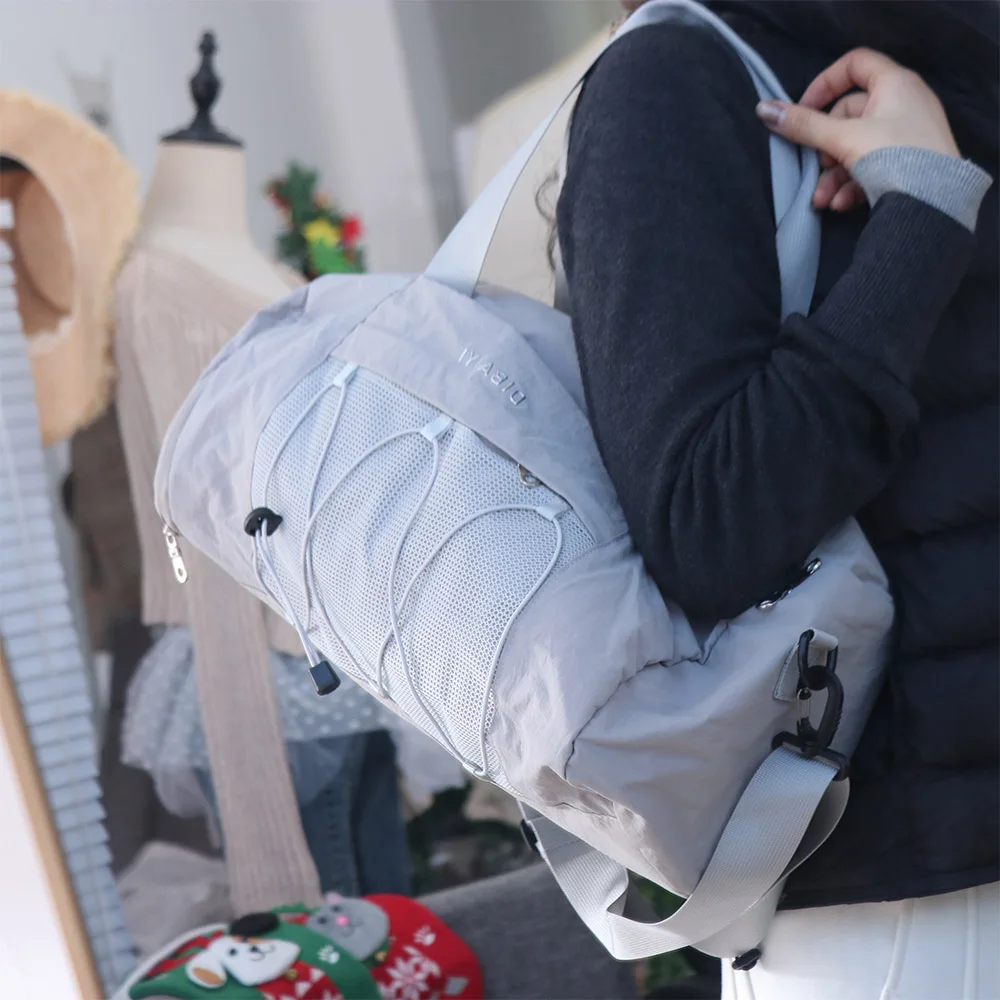 

Спортивная сумка в корейском стиле для путешествий, большая вместимость, с разделением на сухое и влажное отделение, водонепроницаемая, на одно плечо, для фитнеса и спортзала