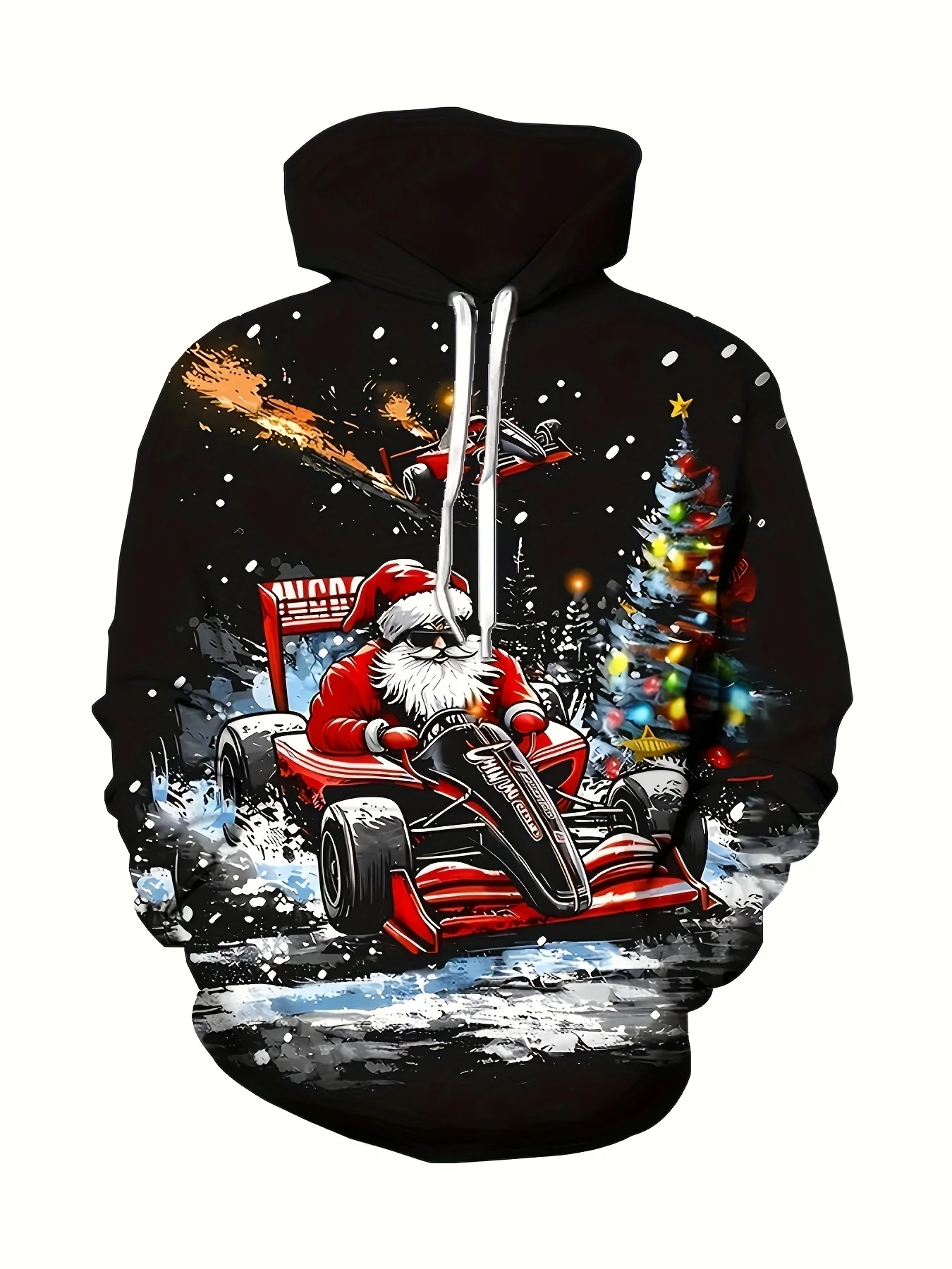 ثلاثية الأبعاد مطبوعة 2024 مريحة سانتا كلوز الرجال الجرافيك هوديي موضة اليومية الأساسية طباعة البلوز الرياضة في الهواء الطلق منتجع #2