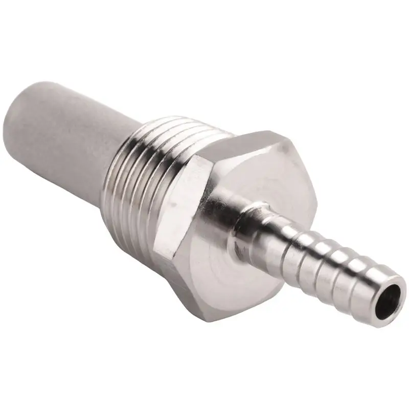 AT19-2X Home Brewing Inline Oxygenation Diffusion Stone Aeration Stone 1/2 Npt Carbonation Stone