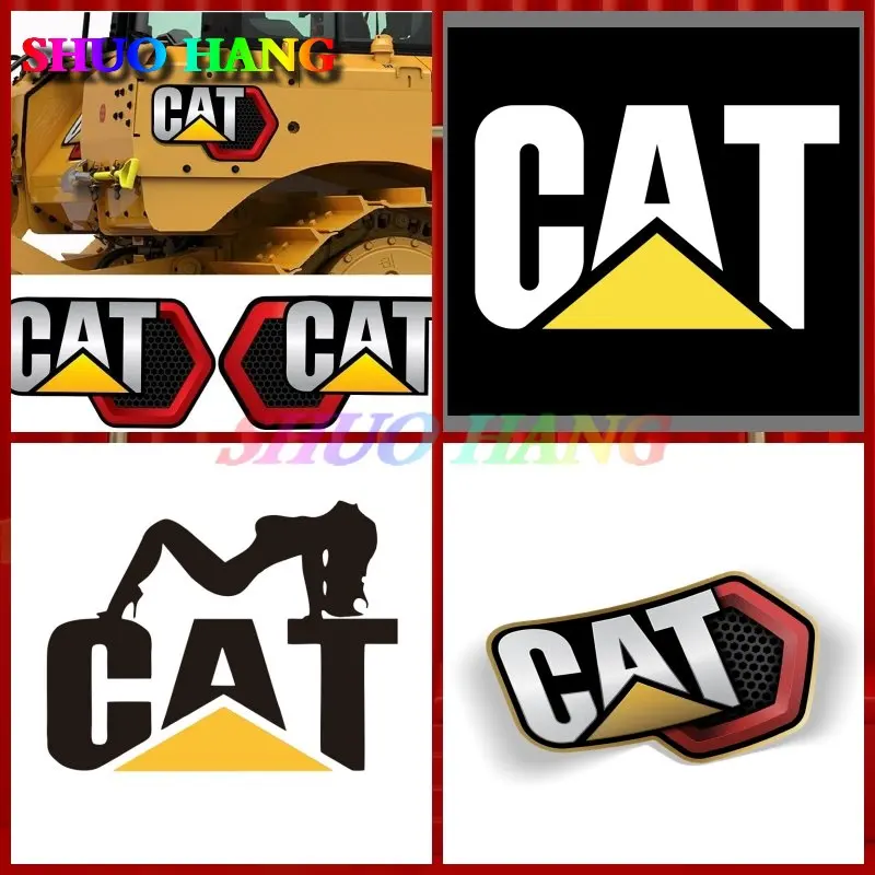 Applies To Cat/Caterpillar Car Stickers Vinyl Car Parts Heavy Industry Large-scale Pneumatic Bulldozer Excavator Decal