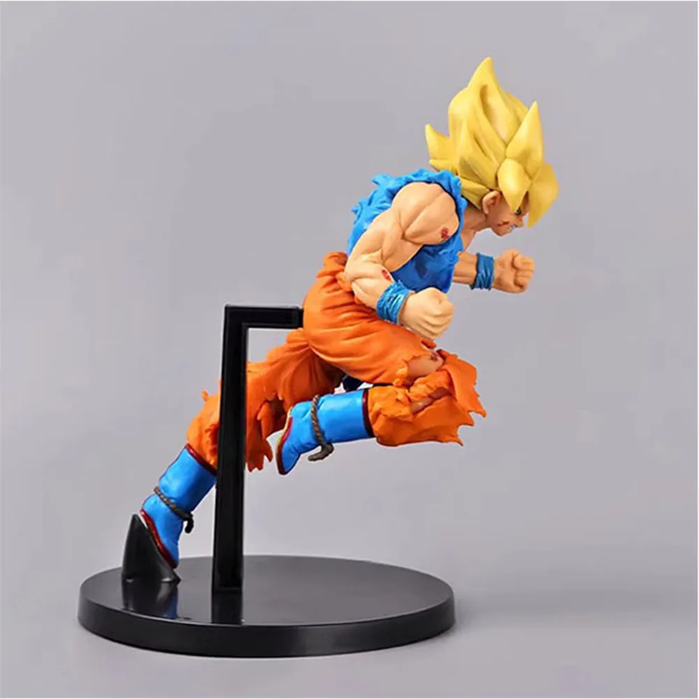 20CM Son Gokuu Figure Anime DRAGON BALL Cool Breaking Air Fighting Animation Model Toy Gift Collection Decoration Ornaments PVC