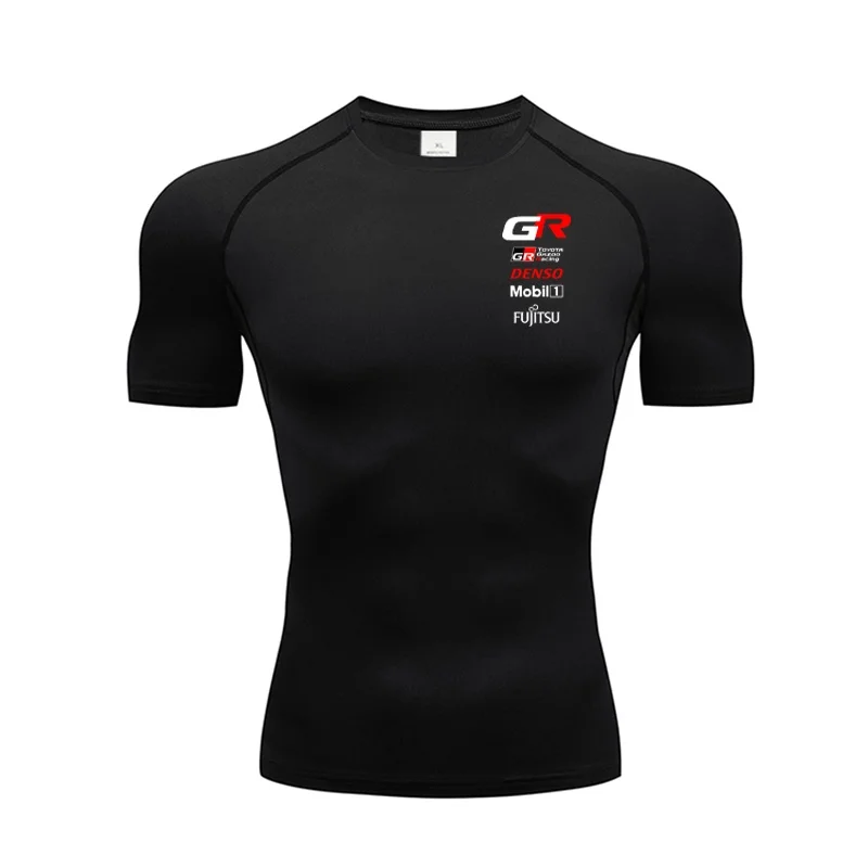 

Summer 2025 Toyota GAZOO Racing WEC Team Official Uniform T-Shirt Men's Oversized Pilot Short Sleeve Extreme Sports Racer