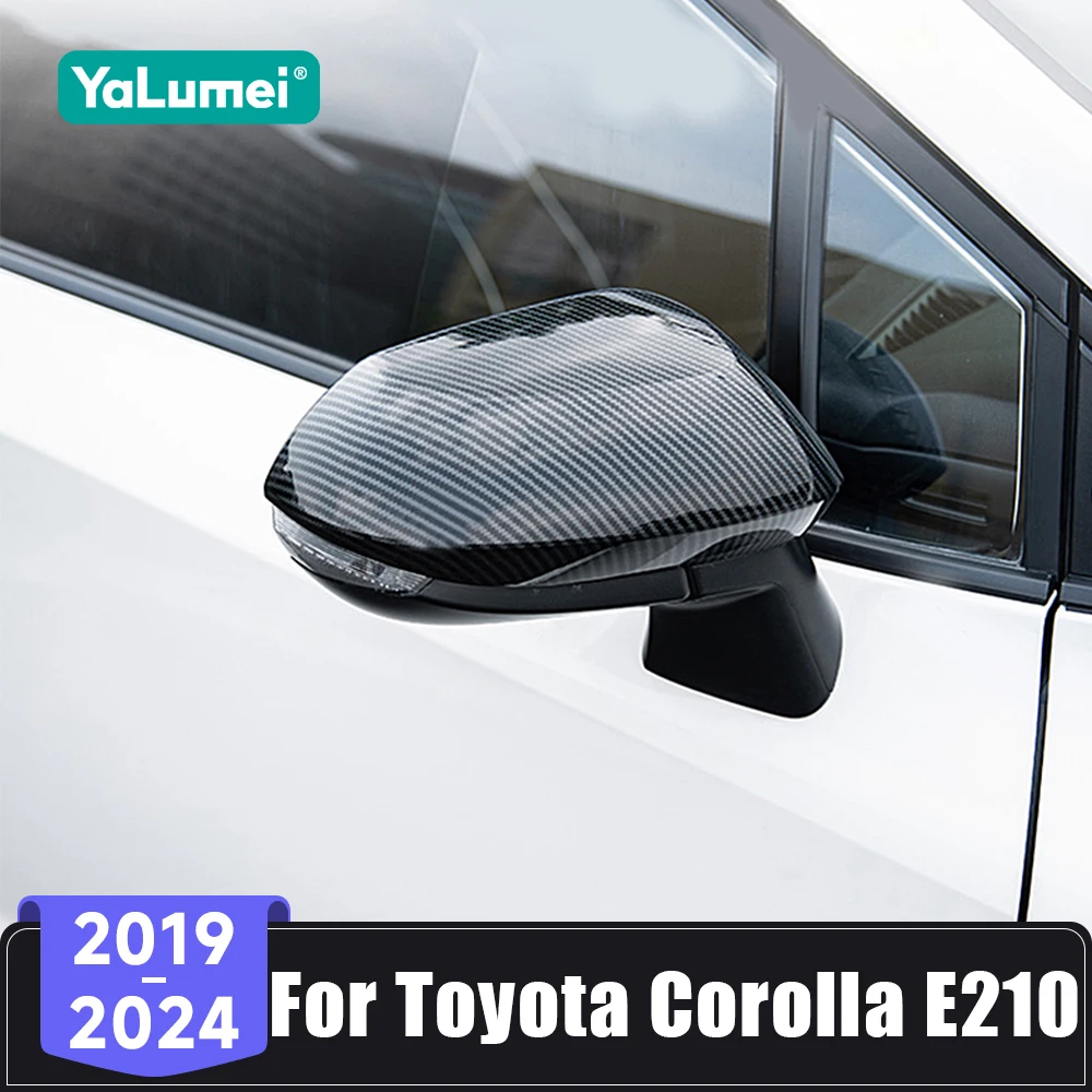

For Toyota Corolla E210 Hybrid 2019 2020 2021 2022 2023 2024 ABS Car Rearview Mirror Cover Trim Cap Shell Sticker Accessories