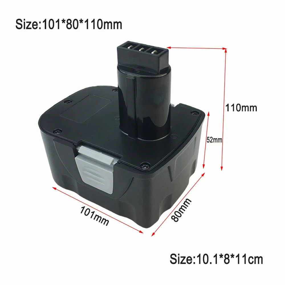 Imagem -03 - Bateria Recarregável para Ferramentas Elétricas Interskol Ni-cd 12v 6800mah Substituição