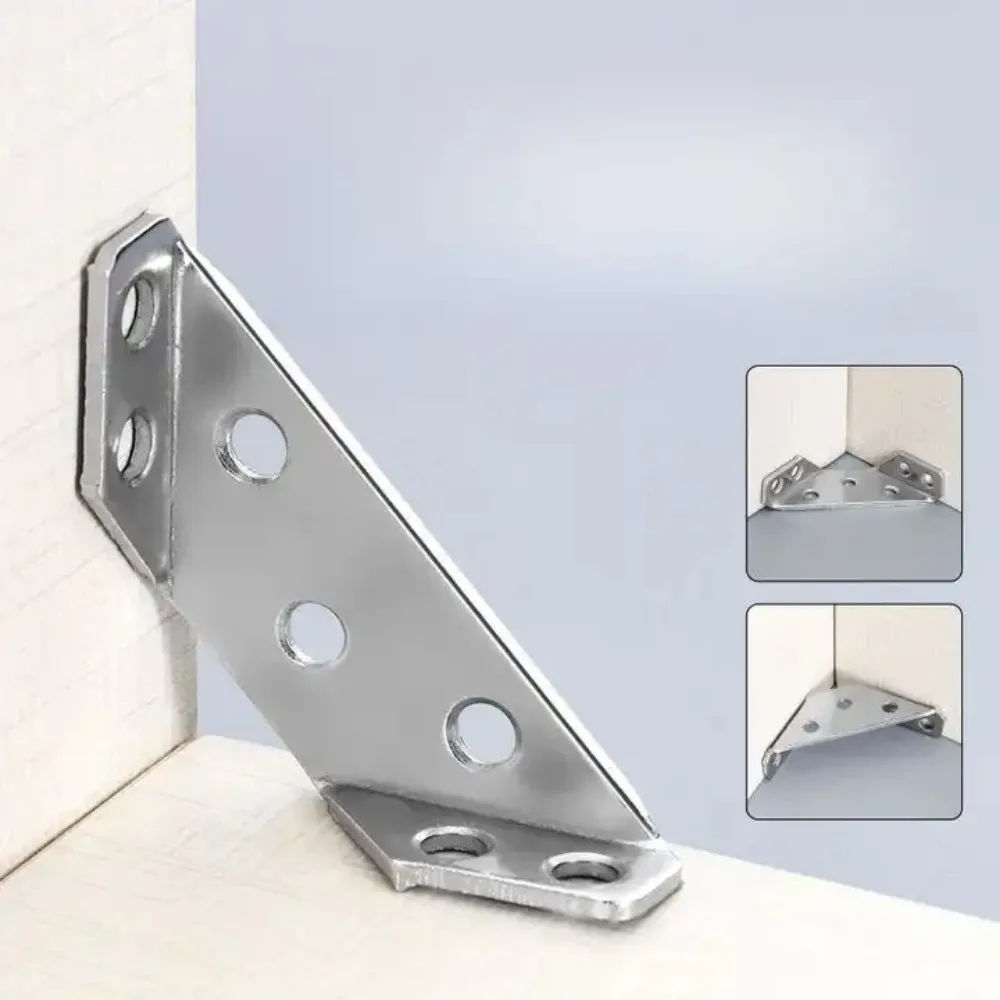 Stainless steel angle bracket multi-function corner brace triangle holder hardware tool Shelf Cabinet Hanging Bracket