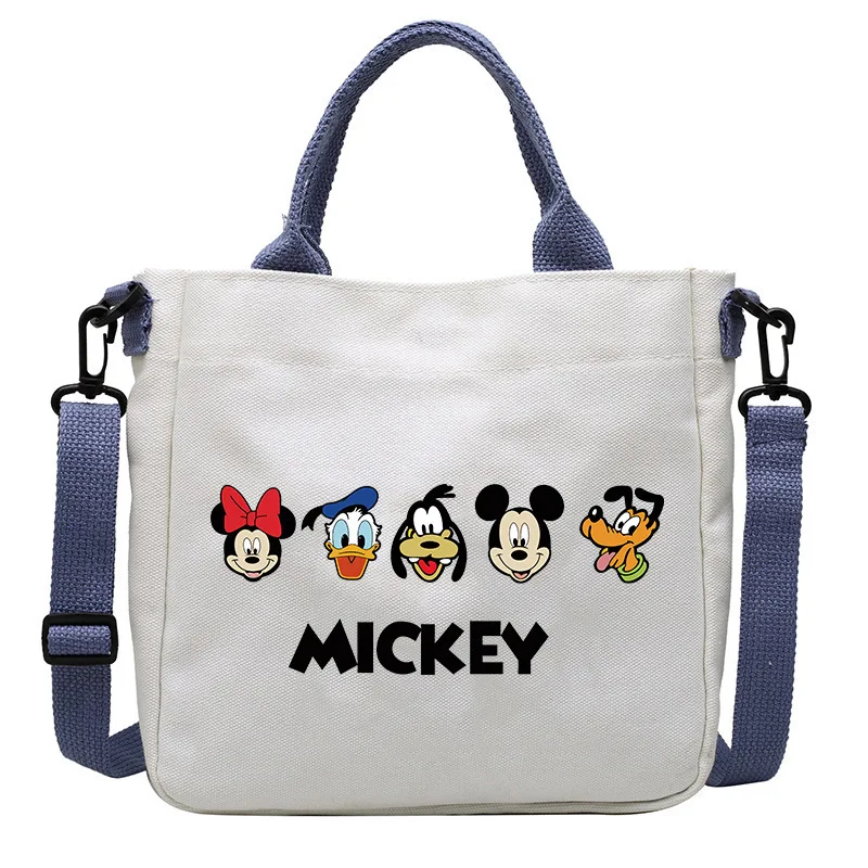 

Disney Mickey Mouse Ladies Handbags Single-shoulder Crossbody Handheld Triple-use Satchel Large Capacity Portable Leisure Bag