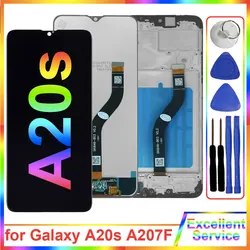 AMOLED for Samsung Galaxy A20s LCD Display Touch Screen Digitizer Replacement for Samsung A20s Screen A207 A207F LCD Assembly