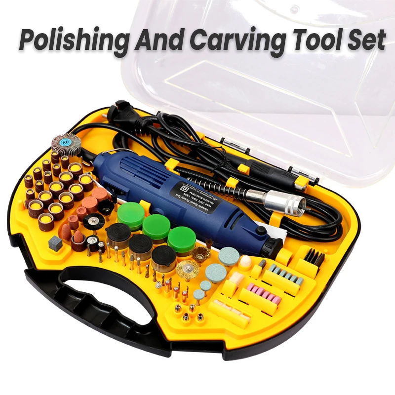 

211Pcs/Set Electric Drill Grinder Engraver Pen Multifunctional Hand Held Polishing Charging Grinding Carving Tool Combination