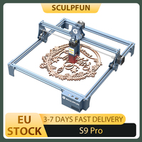 SCULPFUN S9 Pro 10W Laser Engraver Cutter, 0.06mm High Precision, 15mm Wood Cutting, Support LaserGRBL/LightBurn, 400*410mm