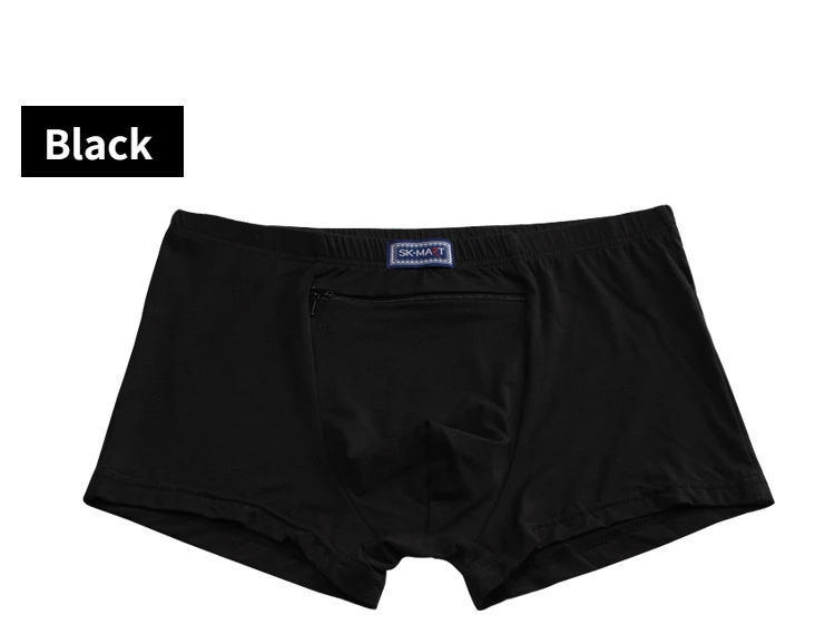 ANLINKSHINE Calzoncillos Tipo Bóxer Para Hombre, Bolsillo Oculto Secreto, Paquete De 2 Paquetes De Ropa Interior