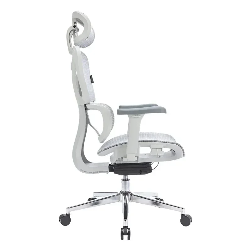 Modern Design Ergonomic Office Chair Full Mesh with Swivel Wire Control White Shell Grey Mesh Executive Home Use