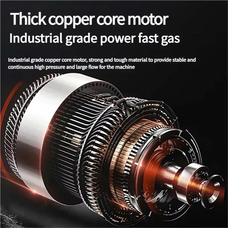 2.2kW 3HP Belt Driven Piston Portable Air Compressor 8bar 12.5bar Single-Phase 220V 50HZ AC Motors New Oil-Less Pump