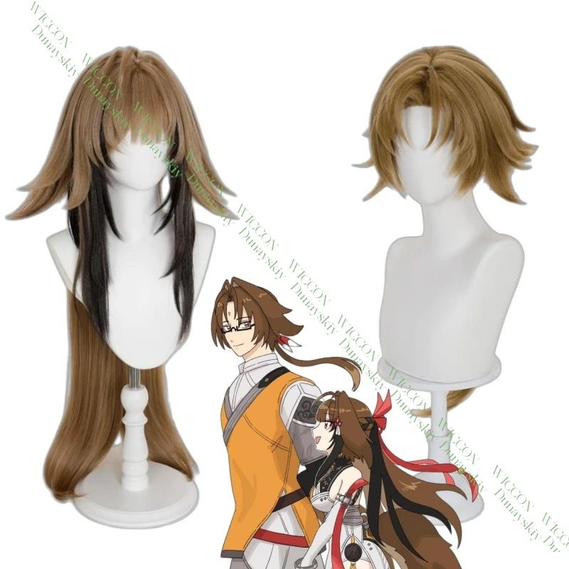 Peruka Cosplay Ye Shiyuan Anime Zenless Zone Zero ZZZ Inspirowana Peruką z Gry Akcesorium do Kostiumu na Halloween i do Odgrywania Ról