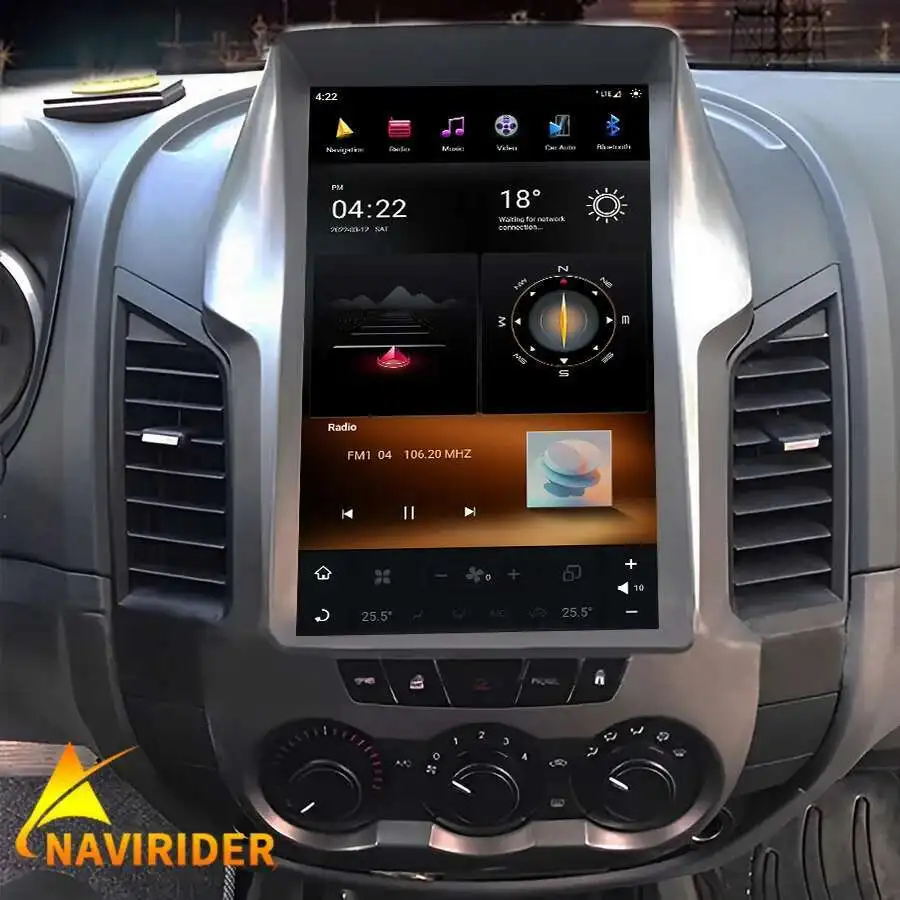 Car Radio Multimedia Stereo Video 12inch Touch Screen For Ford Ranger Raptor 150 Pickup 2012 2013 Android 13 Player GPS Carplay
