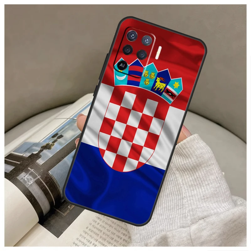 Croatia Coat Of Arms Flag For OPPO A53 A5 A9 2020 A96 A76 A16 A54 A74 A94 A58 A78 A98 A52 A72 A15 A17 A57 A77 A79 Case