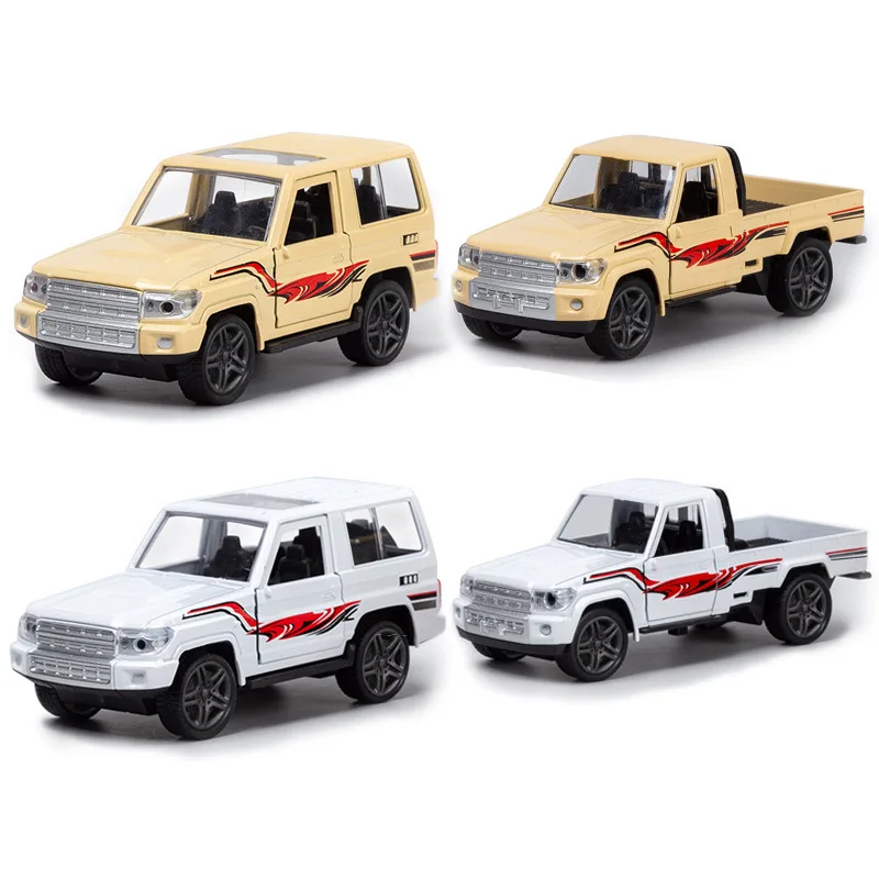 1:32  LAND Cruiser Alloy Pickup Car Model Diecast Metal Off-road Vehicle Model Simulation Kids Toy Gift  For Collection