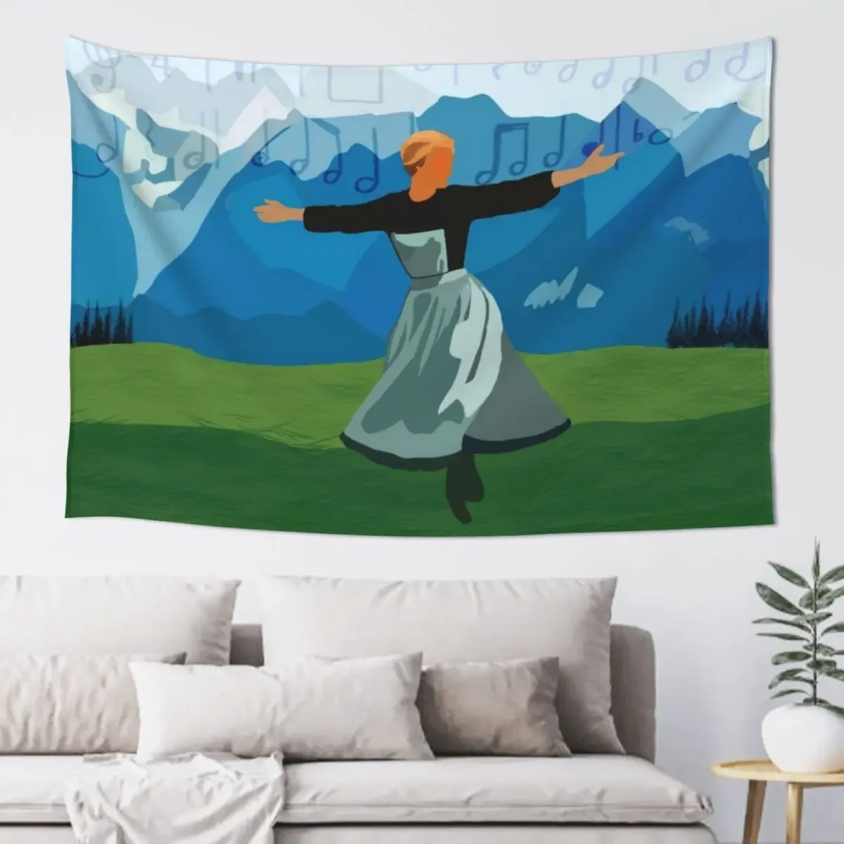 

Sound Of Music Tapestry Carpet On The Wall Bedroom Decor Tapestry