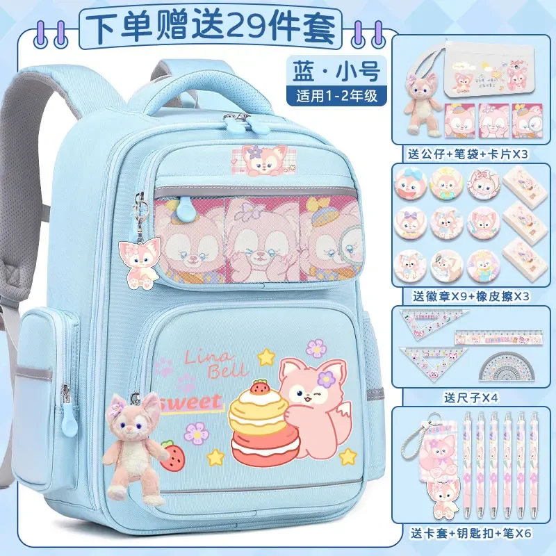 

Disney New Lingna Beier Student Schoolbag Cute Cartoon Stain-Resistant Casual Large Lightweight Double-Shoulder Backpack