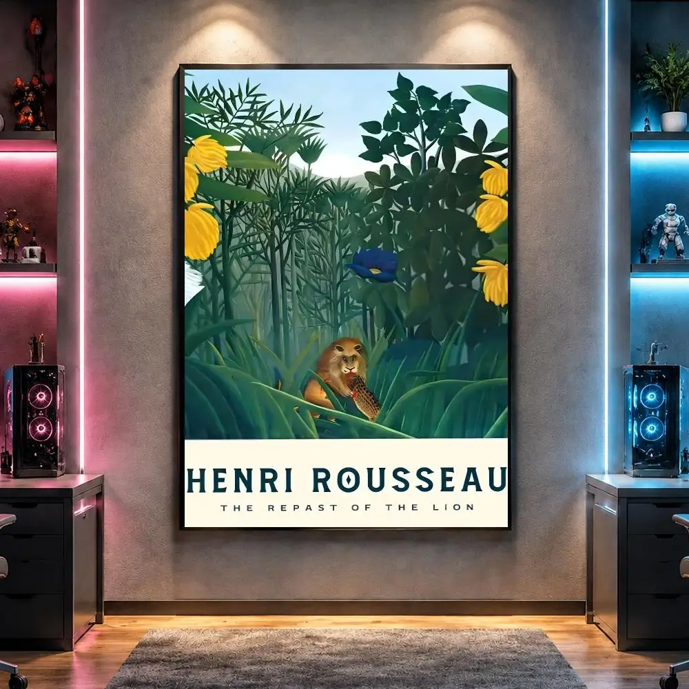 Artist Naive Art H-Henri Rousseau Poster Wall Art Bedroom Living Room Dorm Bar Cafe Gym Studio Home Decor Gifts