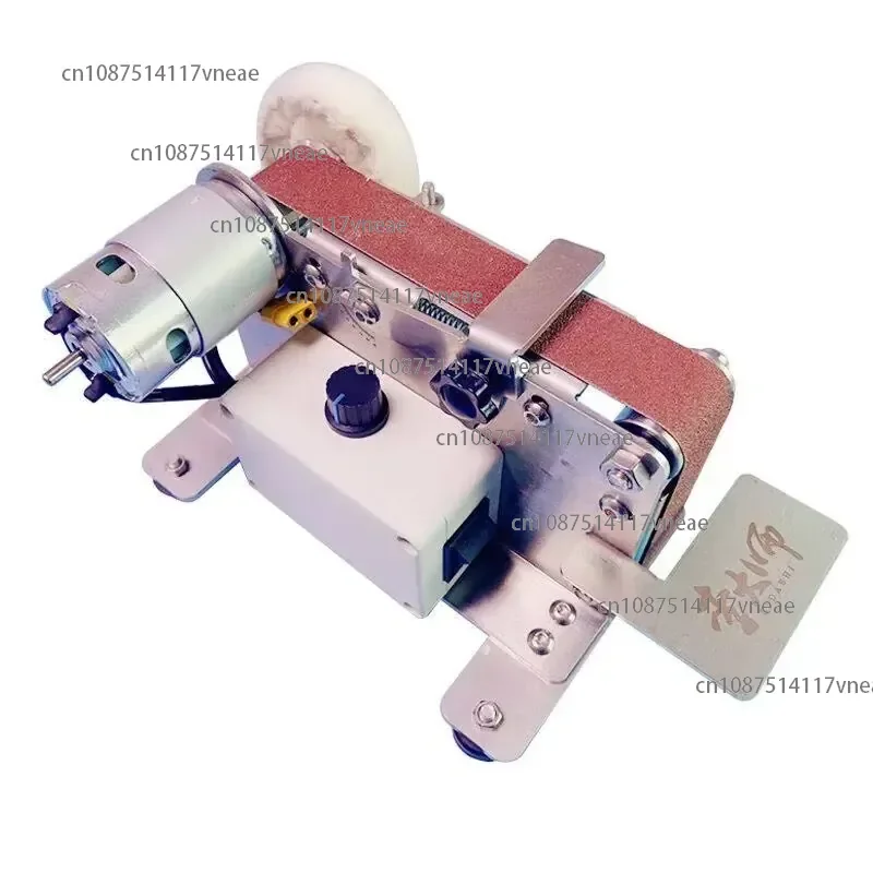 

Small Mini Electric Abrasive Belt Polishing Grinding Machine Fixed Angle V-Blade DIY Desktop 96W 12kg No