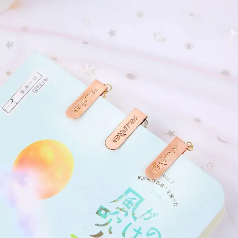 W89C Cartoon Cactus Подвеска для бумаги закладка для закладки цепная клип -металлические