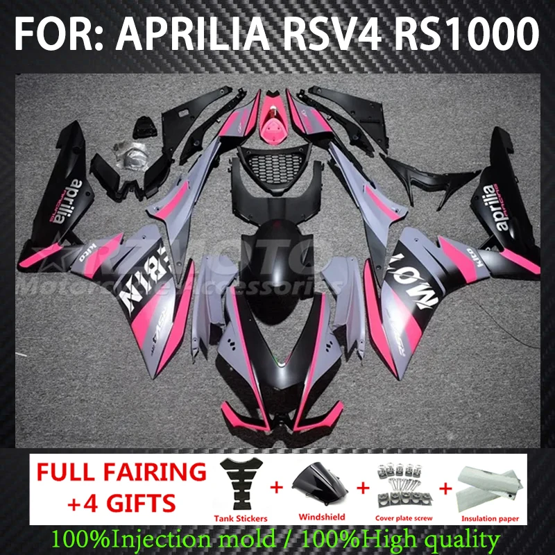 

Injection Bodywork Black Accessories New ABS Whole Motorcycle Fairings Kits For Aprilia RSV4 1000 2010 2011 2012 2013 2014 2015