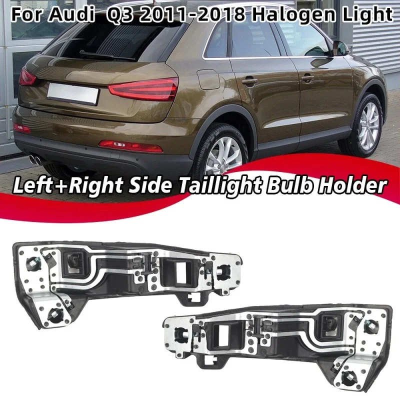 1pc Left Right Side Tailight Bulb Holder Car Rear Light Bulb Socket Holder Audi Q3 2012-2018 Halogen Type Tail Light 8U0945222