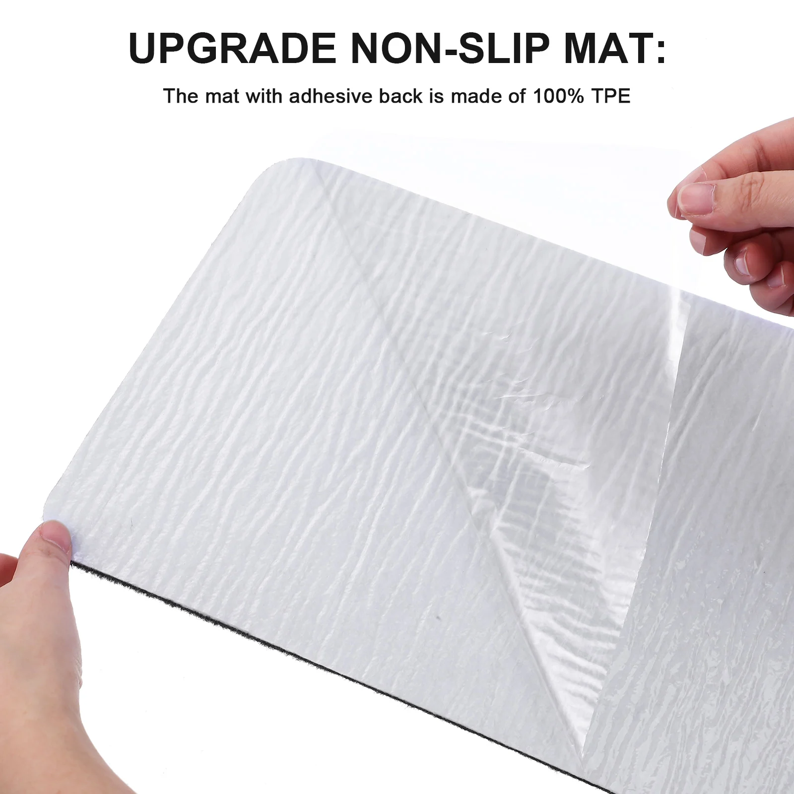 

15 Pcs PVC Self Adhesive Treads Non Carpet Strips 76x20cm Grey for Wooden Steps Runner Mat Outdoor Indoor Use Stair Carpet
