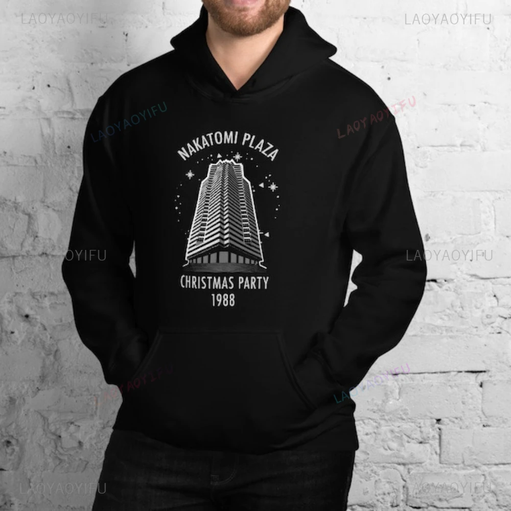 Nakatomi Plaza Christmas Party Hoodies 1988 Unisex Gift Casual Nakatomi Christmas Party Couples Fall/Winter Hoodie Sweatshirt