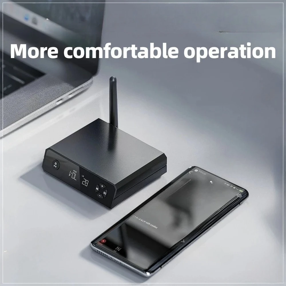 for Car/Home Speaker Bluetooth 5.1 Stereo Audio Receiver Amplifier USB DAC Support LDAC/aptX Low Latency