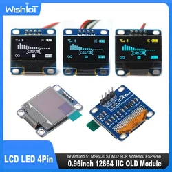 0.96 Inch OLED Display Module SSD1306 I2C IIC SPI Serial 4Pin 128X64 LCD LED for Arduino 51 MSP420 STIM32 SCR Nodemcu ESP8266