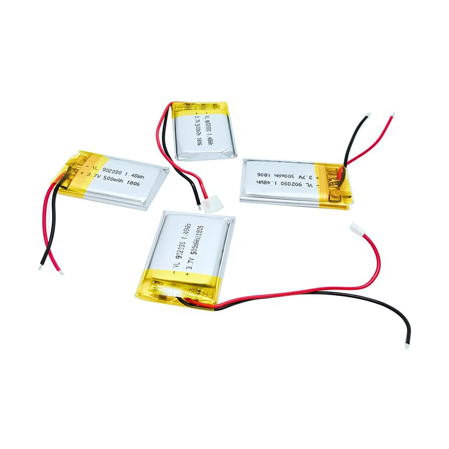 ISUNOO Polymer lithium battery 902030 500mah 3.7V water replenishment meter massager LED light battery