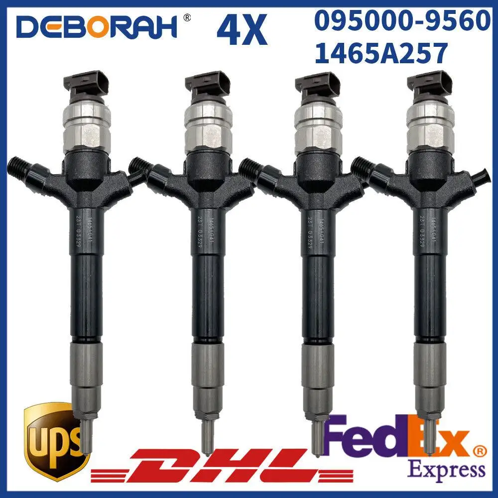 

4PCS 095000-9560 Common Rail Injector 1465A257 Fit For Mitsubishi 4D56DI-DC