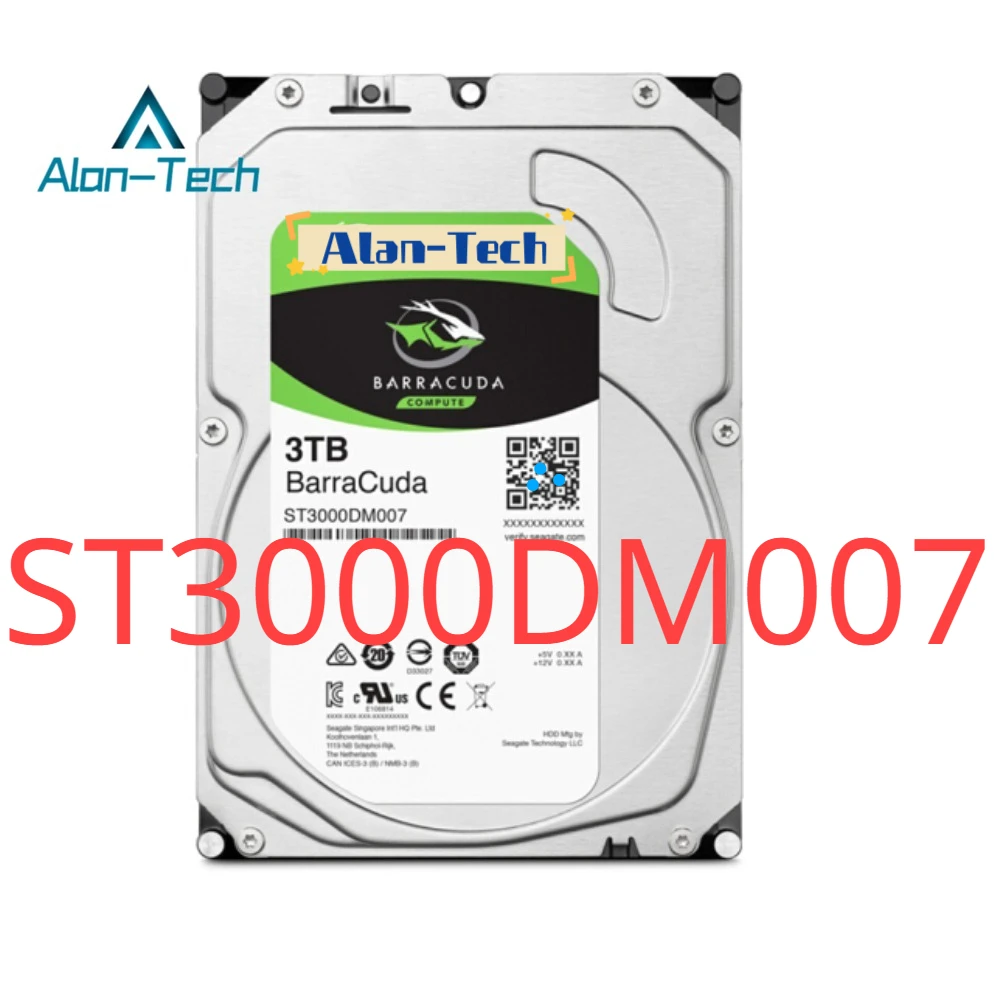 For Sea-gate ST3000DM007 3tb HDD  Barracuda Seagate HDD 7200RPM SATA 256MB 3.5inch Hard Disk Drive