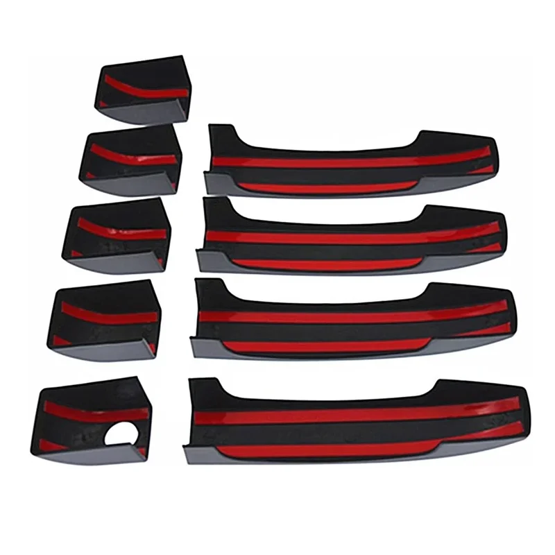 9PCS Dumb Exterior Door Handle Cover for Land Rover Range Vogue L322 2002-2012