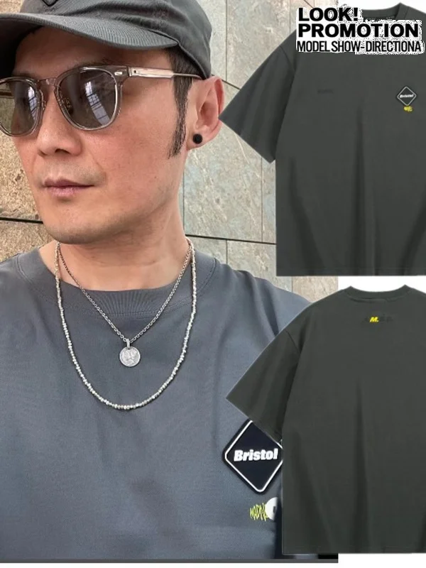 

MDNS X RB TRAINING ex Cotton round Ne ort Sve T-irt Breathable Comfortable Loose Fit Summer Faion Tee