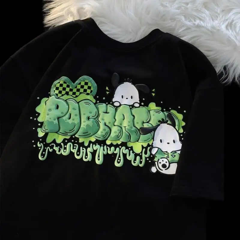 2026 New Pochacco Summer Short Sleeve Best Selling Women's T-Shirt Tops Cartoon Print Versatile Half Sleeve Fashionable Cute Ins
